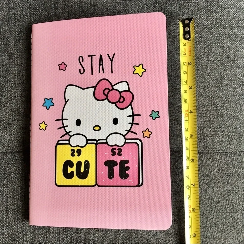 Hello Kitty “STAY CUTE” Notebook, Pink, 80 lined pages